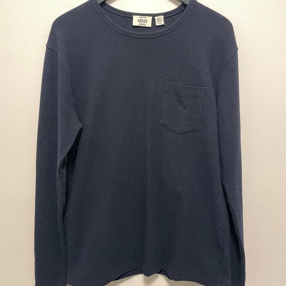 Men's Large Crewneck Sweater by Hedge - Blue - Picture 1 of 2